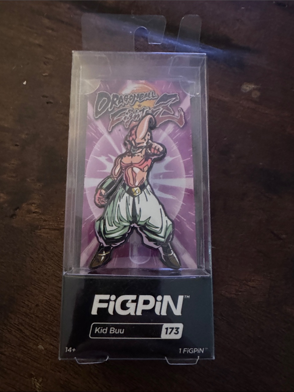 NIB-FiGPiN Kid Buu Collectible Enamel Pin 173- Purple/White